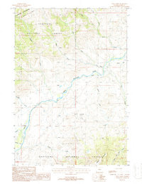 Twin Creek 1987 topographic map thumbnail