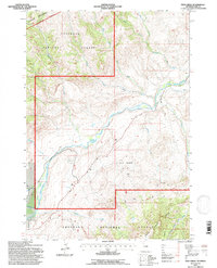 Twin Creek 1991 topographic map preview