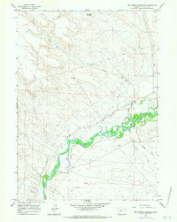 Two Buttes Reservoir 1964 topographic map thumbnail