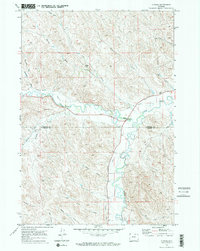 Ucross 1970 topographic map thumbnail
