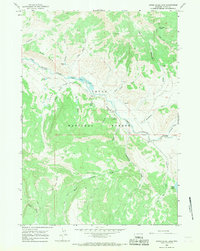 Upper Slide Lake 1965 topographic map thumbnail