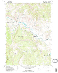 Upper Slide Lake 1965 topographic map thumbnail