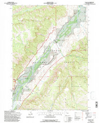 Valley 1991 topographic map thumbnail