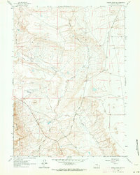 Walker Draw NW 1961 topographic map thumbnail