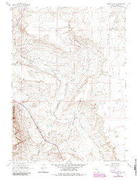 Walker Draw NW 1961 topographic map thumbnail
