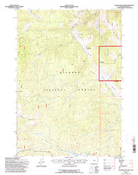Walker Mountain 1993 topographic map thumbnail