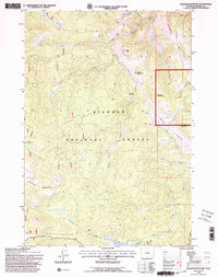 Walker Mountain 1993 topographic map thumbnail