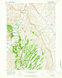 Wall Creek 1961 topographic map thumbnail
