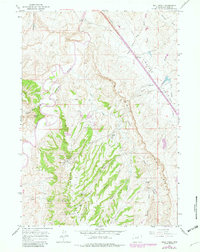 Wall Creek 1961 topographic map thumbnail