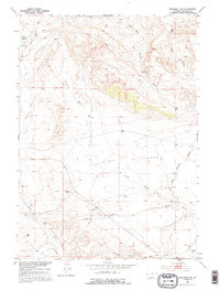 Waltman NW 1952 topographic map thumbnail
