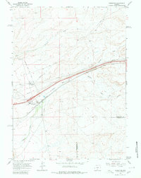 Wamsutter 1966 topographic map preview
