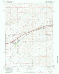 Wamsutter 1966 topographic map thumbnail