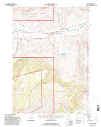 Wapiti 1991 topographic map thumbnail