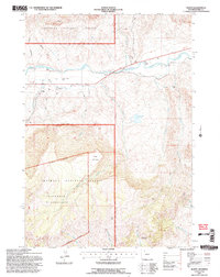 Wapiti 1991 topographic map thumbnail