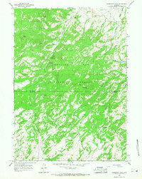 Warbonnet Peak 1964 topographic map thumbnail