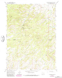 Warbonnet Peak 1964 topographic map thumbnail