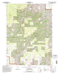 Warbonnet Peak topographic map thumbnail