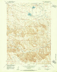 Wardel Reservoir 1951 topographic map thumbnail