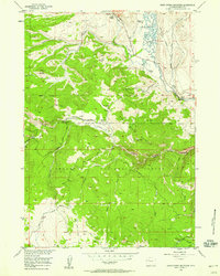 Warm Spring Mountain 1956 topographic map thumbnail