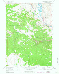 Warm Spring Mountain 1956 topographic map thumbnail