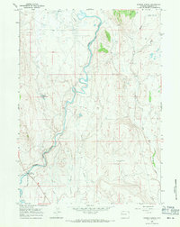 Warren Bridge 1966 topographic map thumbnail