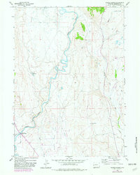 Warren Bridge 1966 topographic map thumbnail