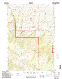 West Pass 1993 topographic map thumbnail