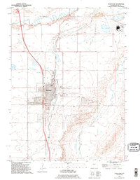 Wheatland 1990 topographic map thumbnail