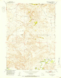 Wheatland NE 1951 topographic map thumbnail
