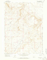 Whiskey Buttes 1963 topographic map thumbnail