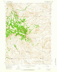 Whiskey Peak 1962 topographic map thumbnail