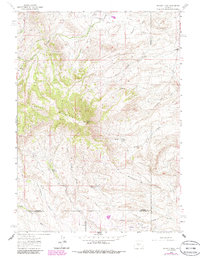 Whiskey Peak 1962 topographic map thumbnail