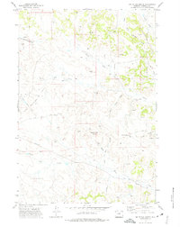 White Tail Butte 1971 topographic map thumbnail