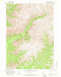 Wiggins Peak 1969 topographic map thumbnail