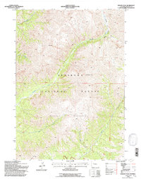 Wiggins Peak 1991 topographic map thumbnail