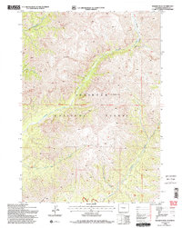Wiggins Peak 1991 topographic map thumbnail