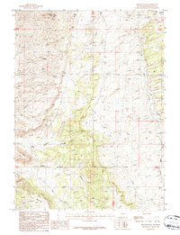 Wilkins Peak 1987 topographic map thumbnail