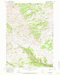 Willow Creek 1967 topographic map thumbnail