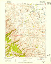 Wind River 1952 topographic map thumbnail
