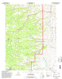 Woods Landing 1992 topographic map thumbnail