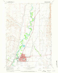 Worland 1967 topographic map thumbnail