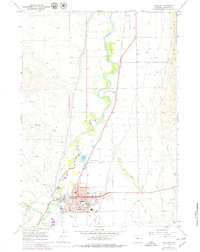 Worland 1967 topographic map thumbnail