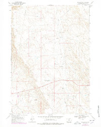 Worland SE 1967 topographic map thumbnail