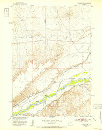 Y U Bench NE 1951 topographic map thumbnail