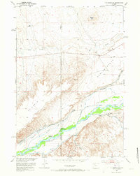 Y U Bench NE 1951 topographic map thumbnail