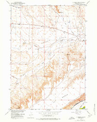 Y U Bench NW 1951 topographic map thumbnail