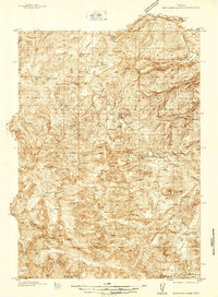 Moccasin Lake 1937 topographic map thumbnail