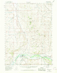 Baggs 1957 topographic map thumbnail