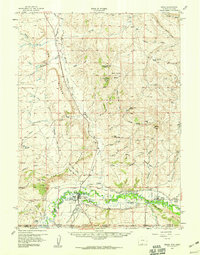 Baggs 1957 topographic map thumbnail