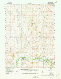 Baggs 1957 topographic map thumbnail